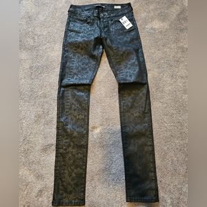 NWT Mavi snake skin Serena low rise super skinny